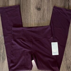 Athleta woken medium Burgundy Leggings elation straight leg